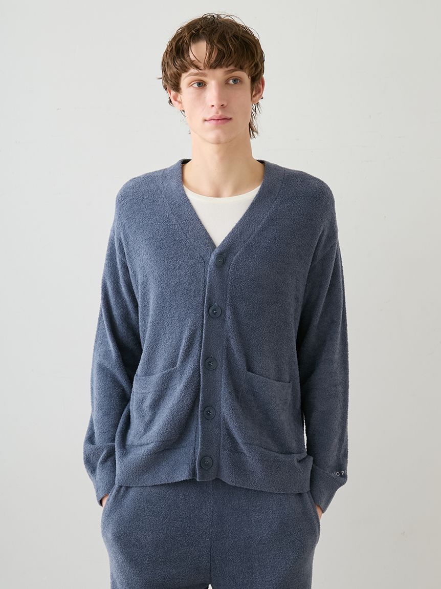 【ジェラートピケ】(ネイビー)調温スムーズィー　上下セット HOMME】調温スムーズィーカーディガン(カーディガン・ガウン)｜ルーム