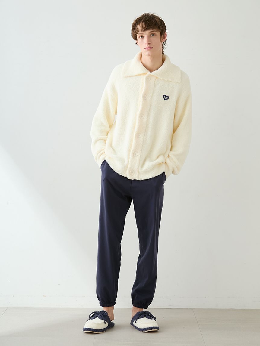 HOMME】べビモコハートロゴ刺繍カーディガン(カーディガン・ガウン