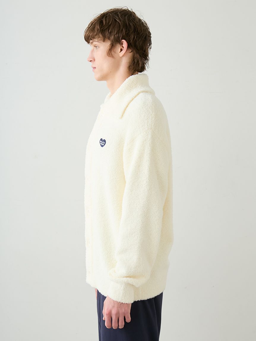 HOMME】べビモコハートロゴ刺繍カーディガン(カーディガン・ガウン