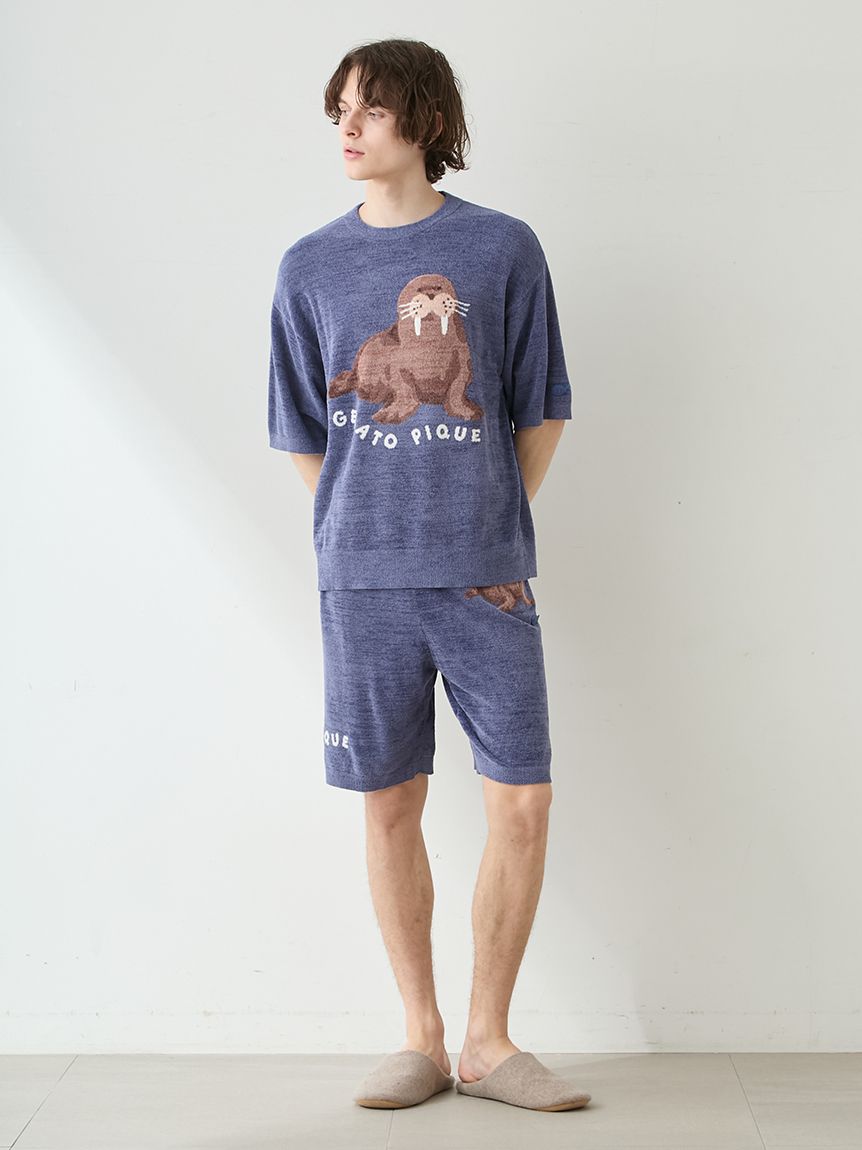 HOMME】【接触冷感】スムーズィーliteシーアニマルジャガードプル