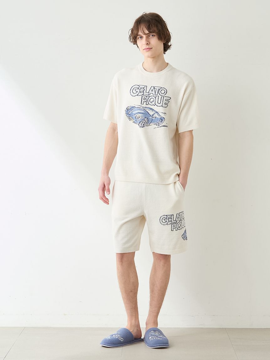 HOMME】エアリーモコスタービークルジャガードプルオーバー(カットソー