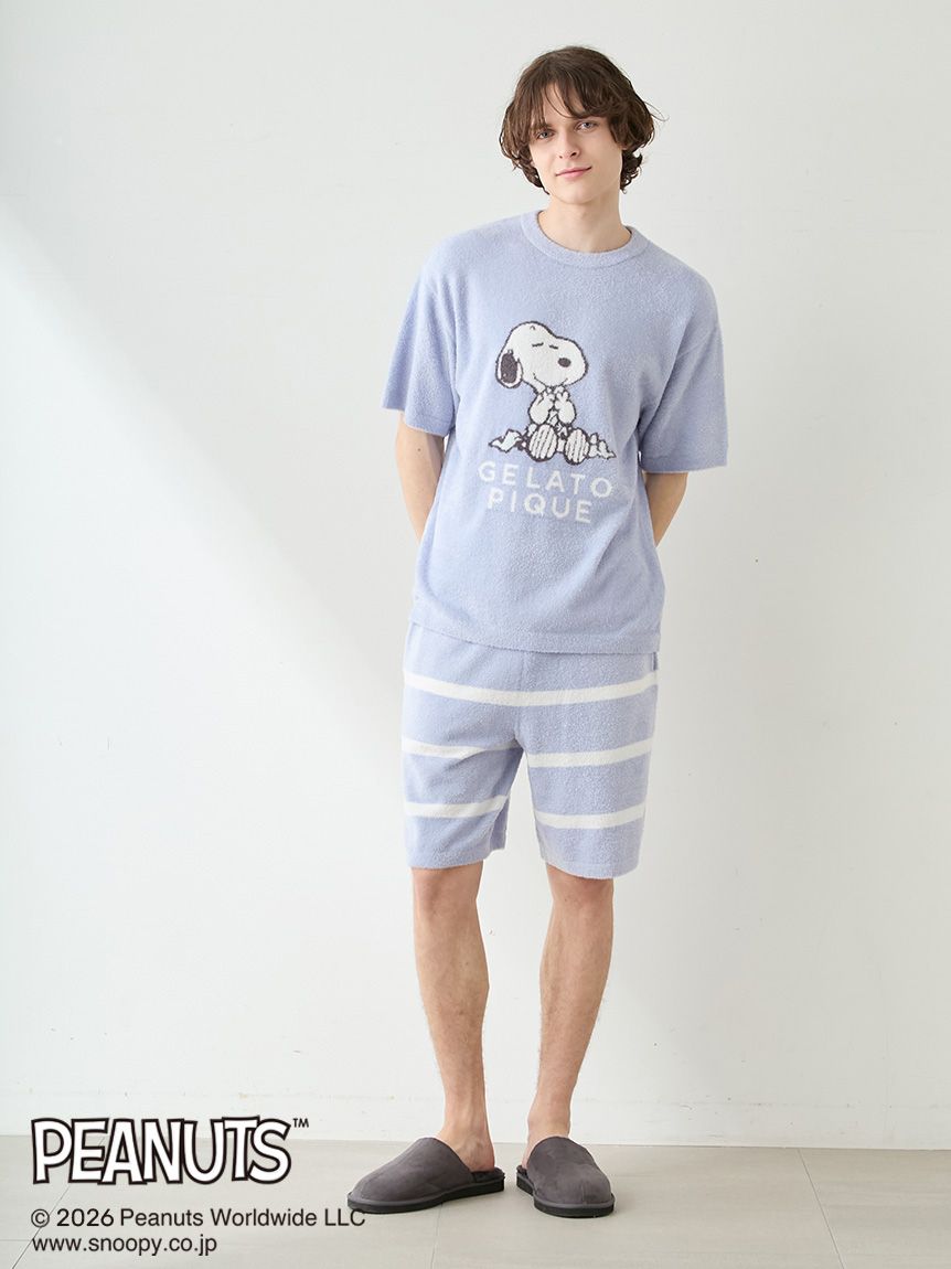 PEANUTS】【HOMME】スムーズィージャガードプルオーバー(カットソー・T