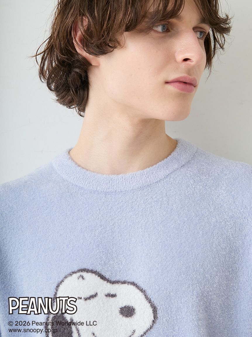 PEANUTS】【HOMME】スムーズィージャガードプルオーバー(カットソー・T
