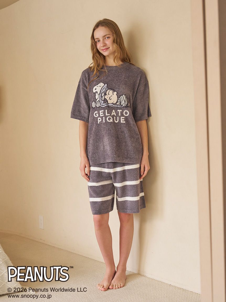 PEANUTS】【HOMME】スムーズィージャガードプルオーバー(カットソー・T