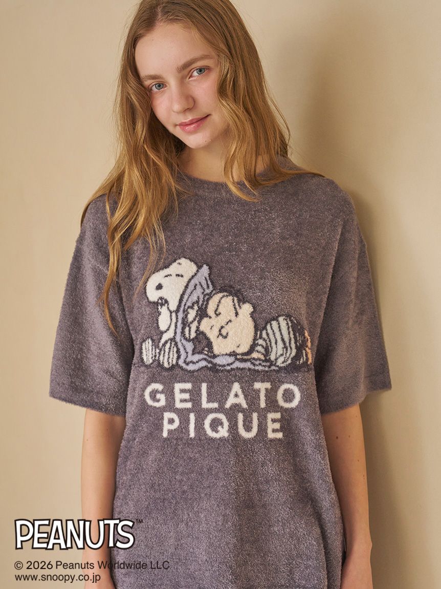 PEANUTS】【HOMME】スムーズィージャガードプルオーバー(カットソー・T