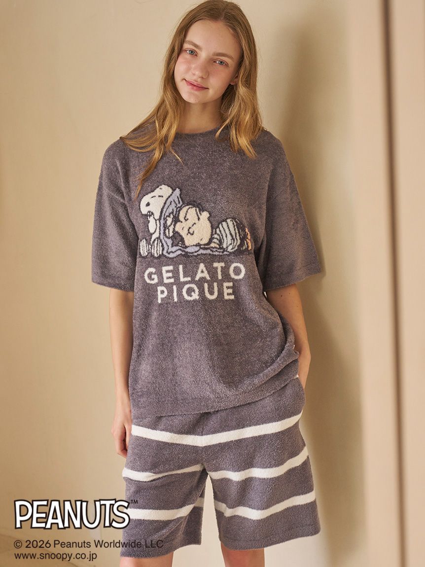 PEANUTS】【HOMME】スムーズィージャガードプルオーバー(カットソー・T