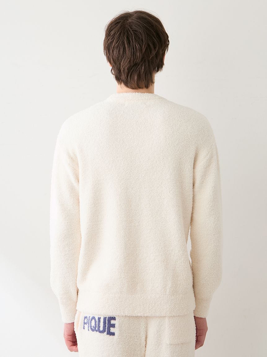 HOMME】ベビモコヒーローベアジャガードプルオーバー(ニットプル