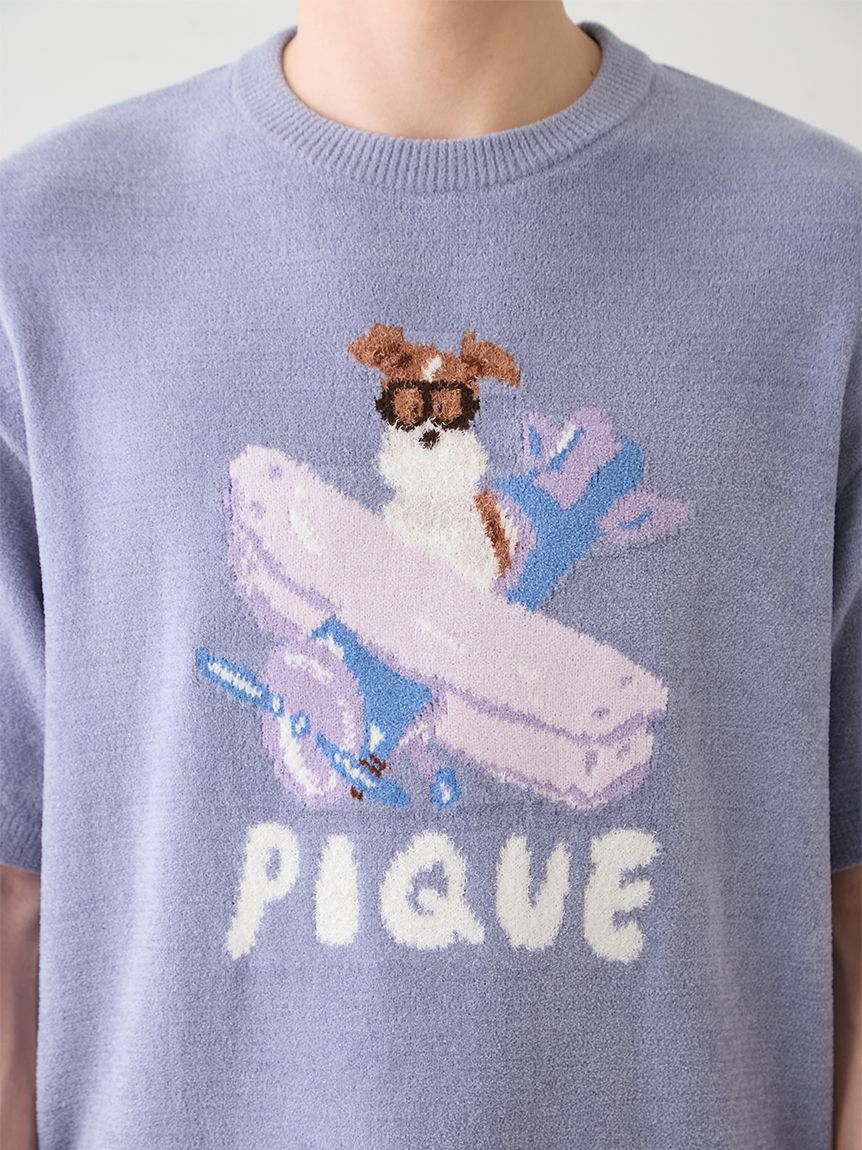 ヒラノトシユキ】【HOMME】エアリーモコPLANEDOGジャガードプル