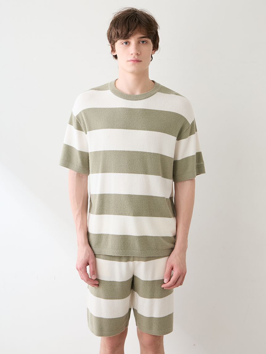 HOMME】【接触冷感】【UVカット】スムーズィーliteクール2ボーダープル