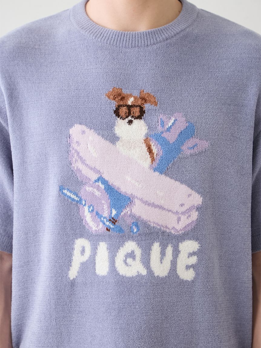 ヒラノトシユキ】【HOMME】エアリーモコPLANEDOGジャガードプル