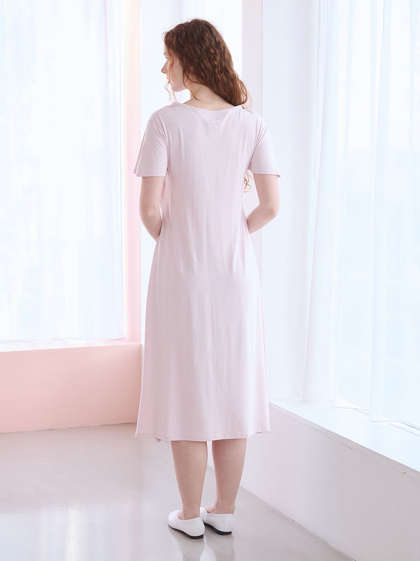 抗菌防臭】マタニティレーヨンロゴカップインワンピ(ワンピース