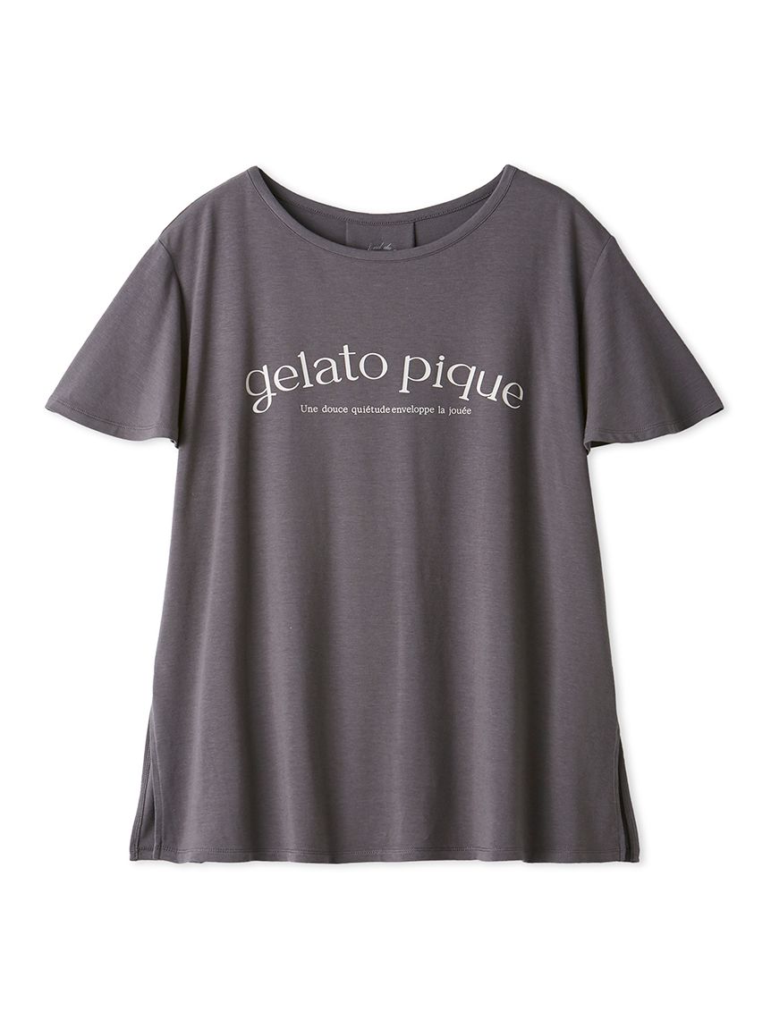 抗菌防臭】マタニティレーヨンロゴプルオーバー(カットソー・Tシャツ