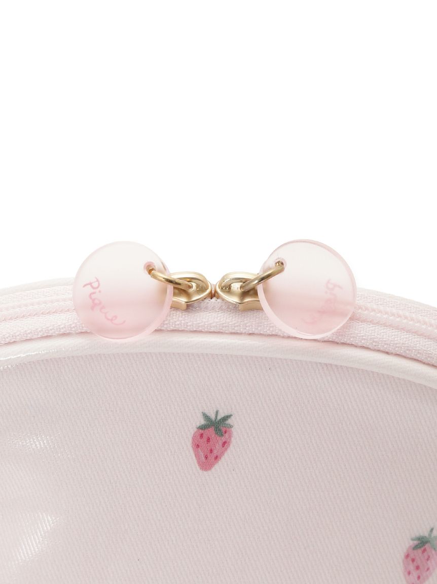 ストロベリー柄コーティングポーチ(ポーチ)｜ルームウェア・パジャマ