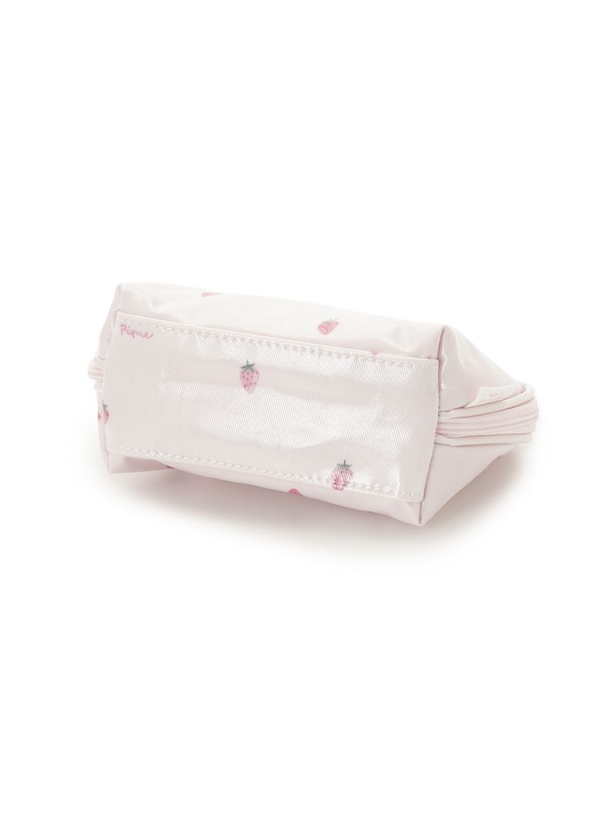 ストロベリー柄コーティングポーチ(ポーチ)｜ルームウェア・パジャマ