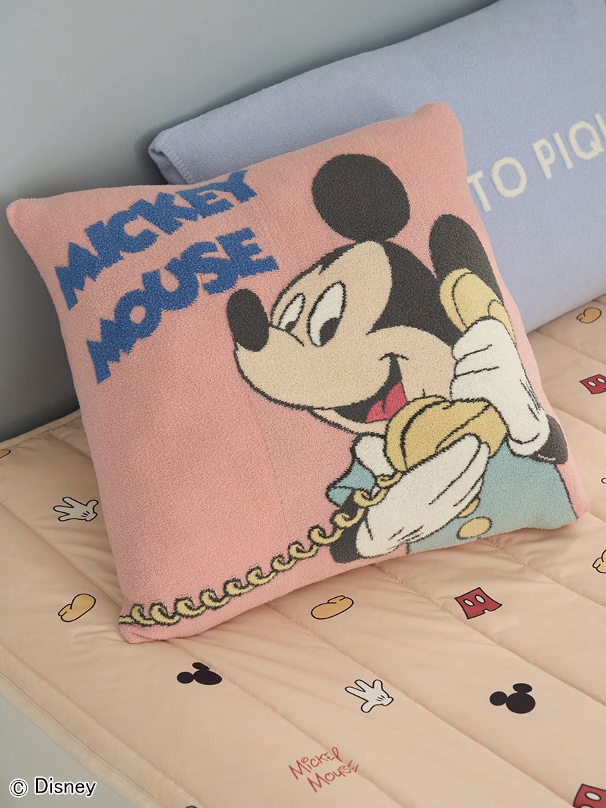 Sleep】Mickey&Minnie / ジャガードクッションカバー(クッション