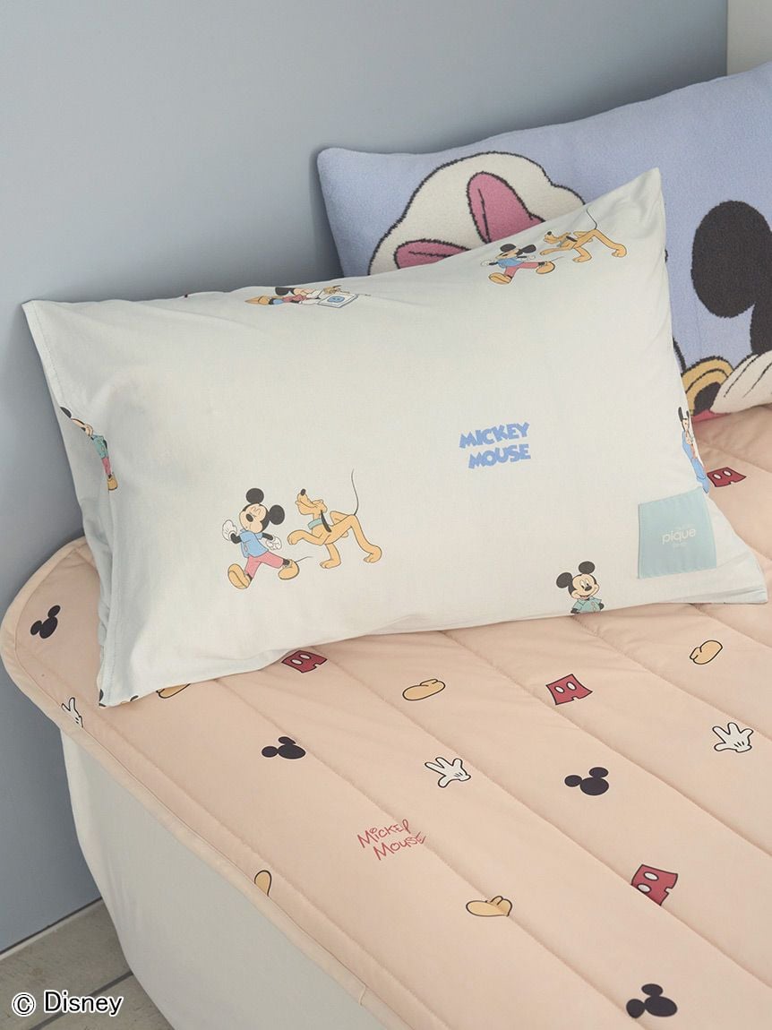 Sleep】Mickey&Minnie / プリントピローケース(枕カバー