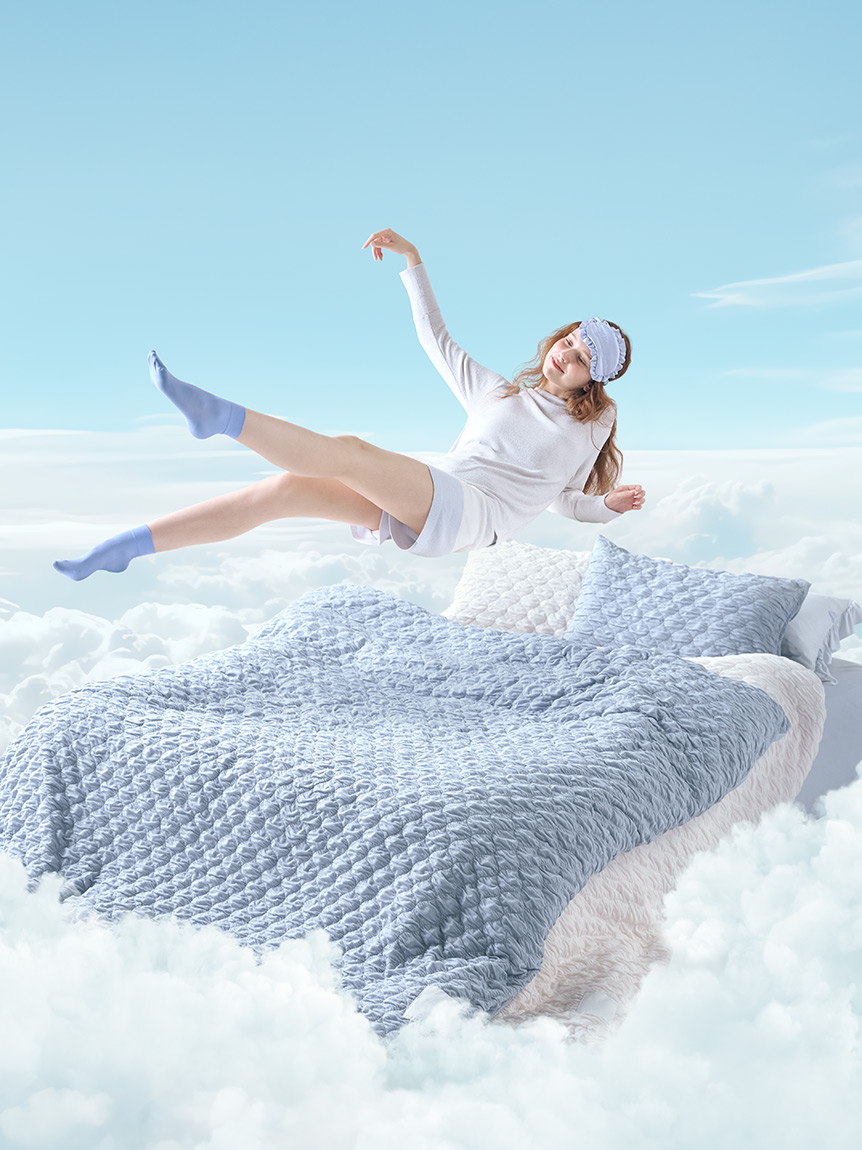 ジェラピケ　3点セット Sleep】ストロベリー柄3点セット（セミダブル）(寝具セット