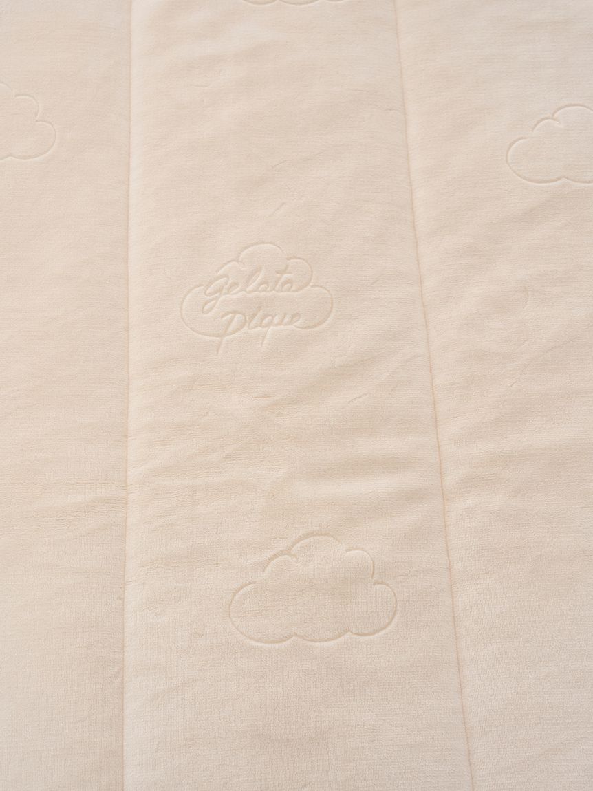 Sleep】エンボス雲柄 キルトケット(ブランケット・タオルケット