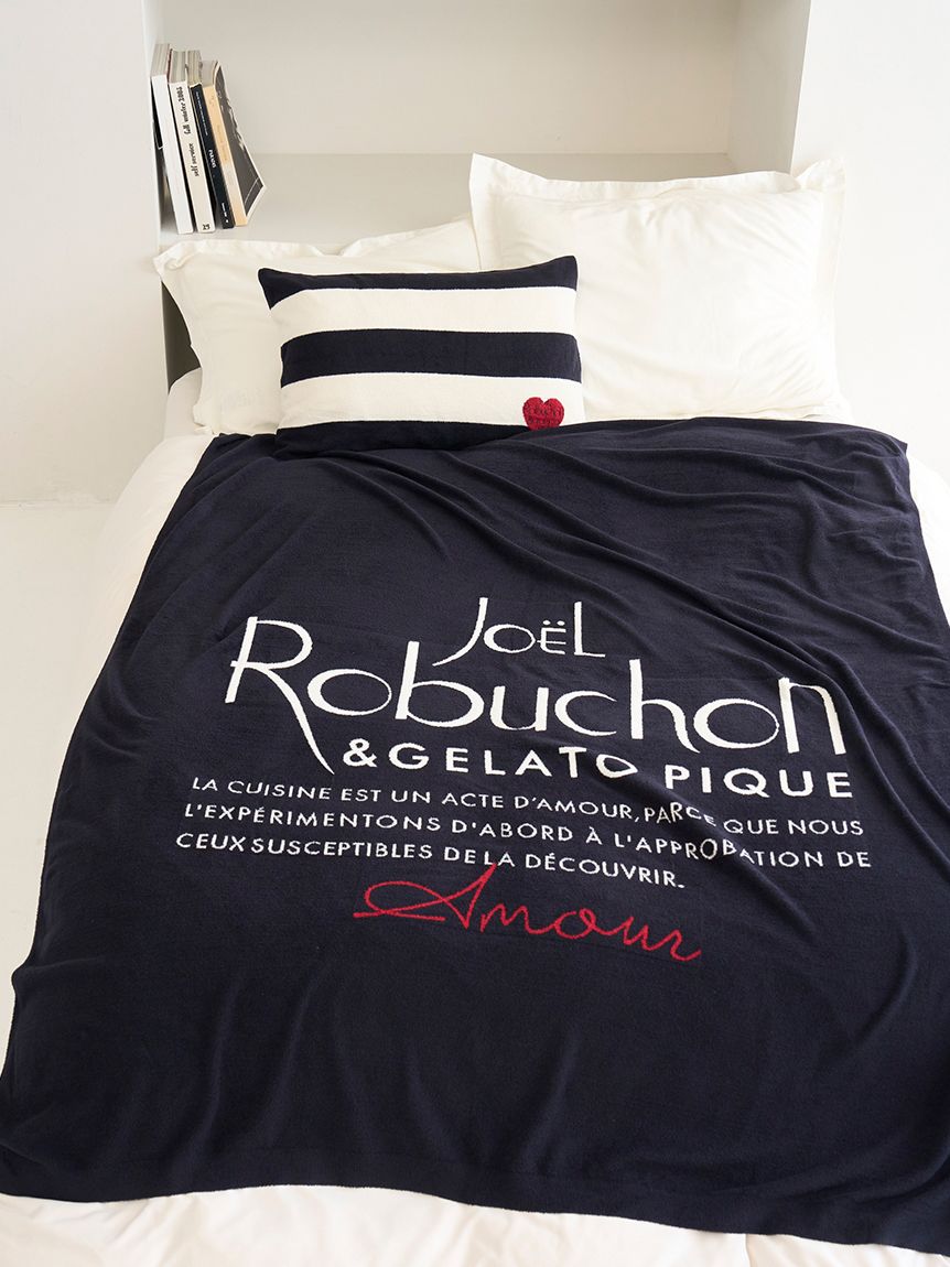 ジョエルロブションシルク混スムーズィーピローケース　ジェラートピケ JOEL ROBUCHON】【Sleep】スムーズィーシルク2ボーダーピローケース(枕