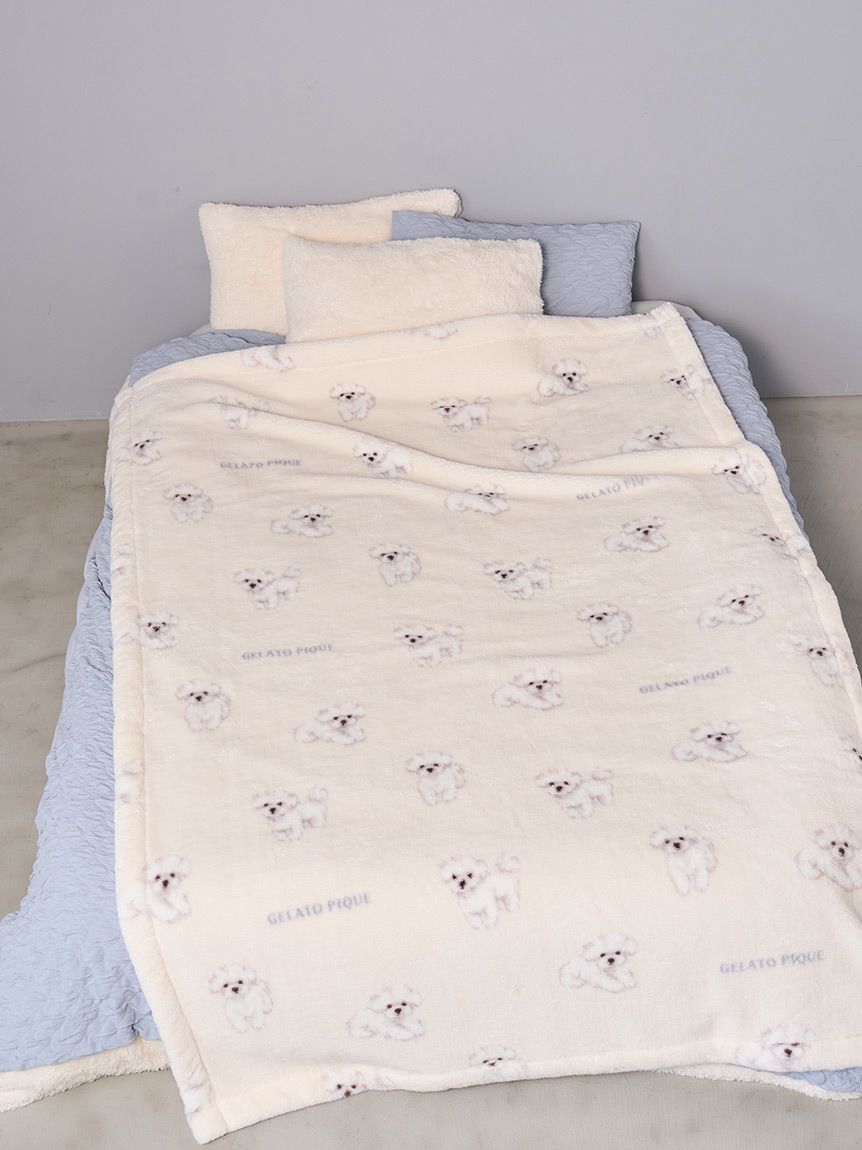 完売品　ジェラートピケ 【Sleep】ラビット柄 プリント毛布 うさぎ gelato pique - 【Sleep】ラビット柄 プリント毛布の通販 by