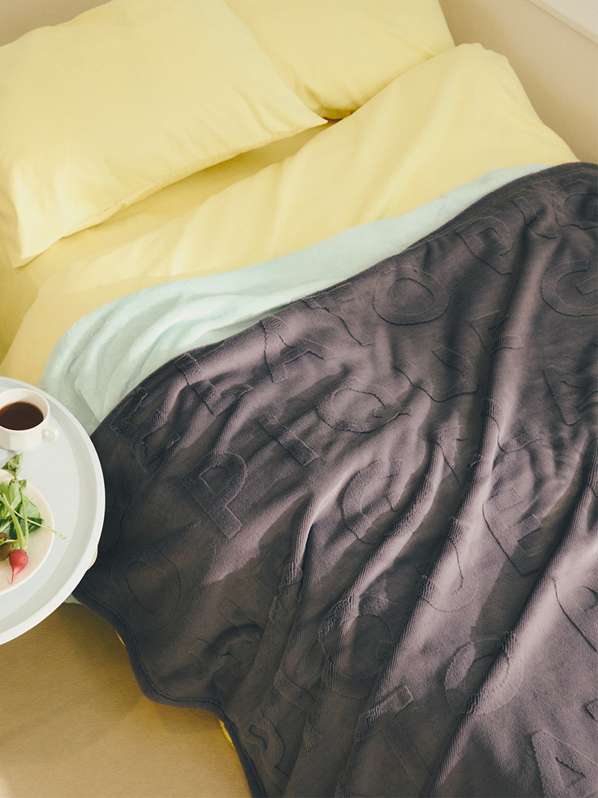 Sleep】カービングロゴ柄 毛布(ベッドリネン)｜ルームウェア