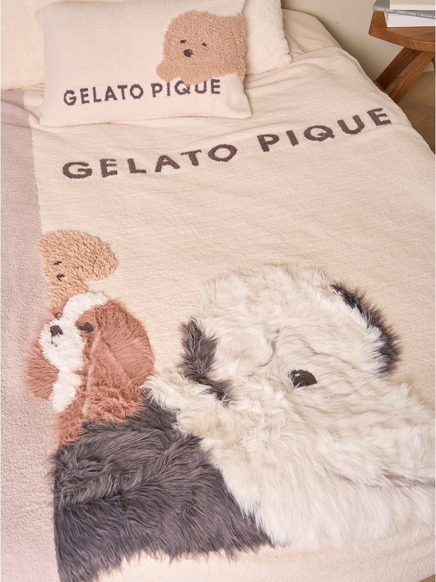 新品　ジェラートピケ Sleep DOGジャガードマルチカバー シュナウザー gelato pique - ♡ジェラートピケ♡【Sleep】DOGジャガード