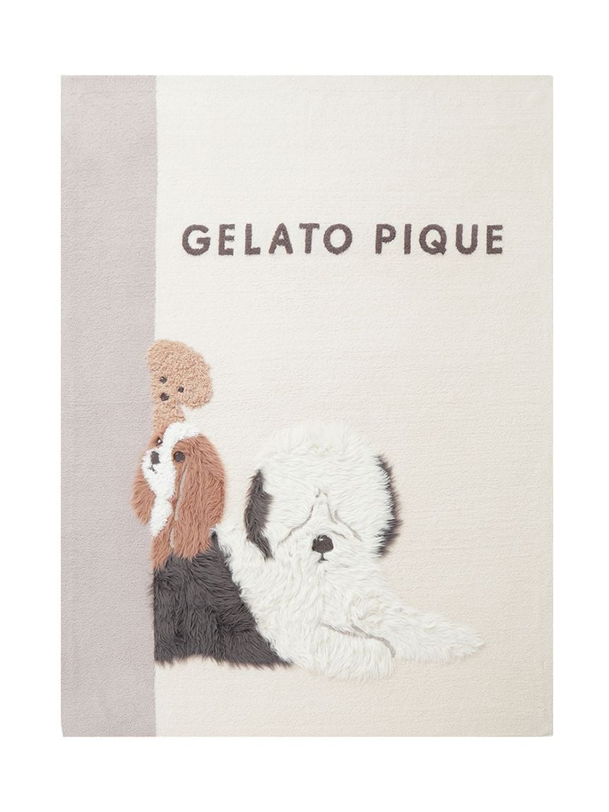 美品！ジェラートピケ【Sleep】トイプードルジャガードマルチカバー gelato pique ジェラートピケ Sleep トイプードルジャガード