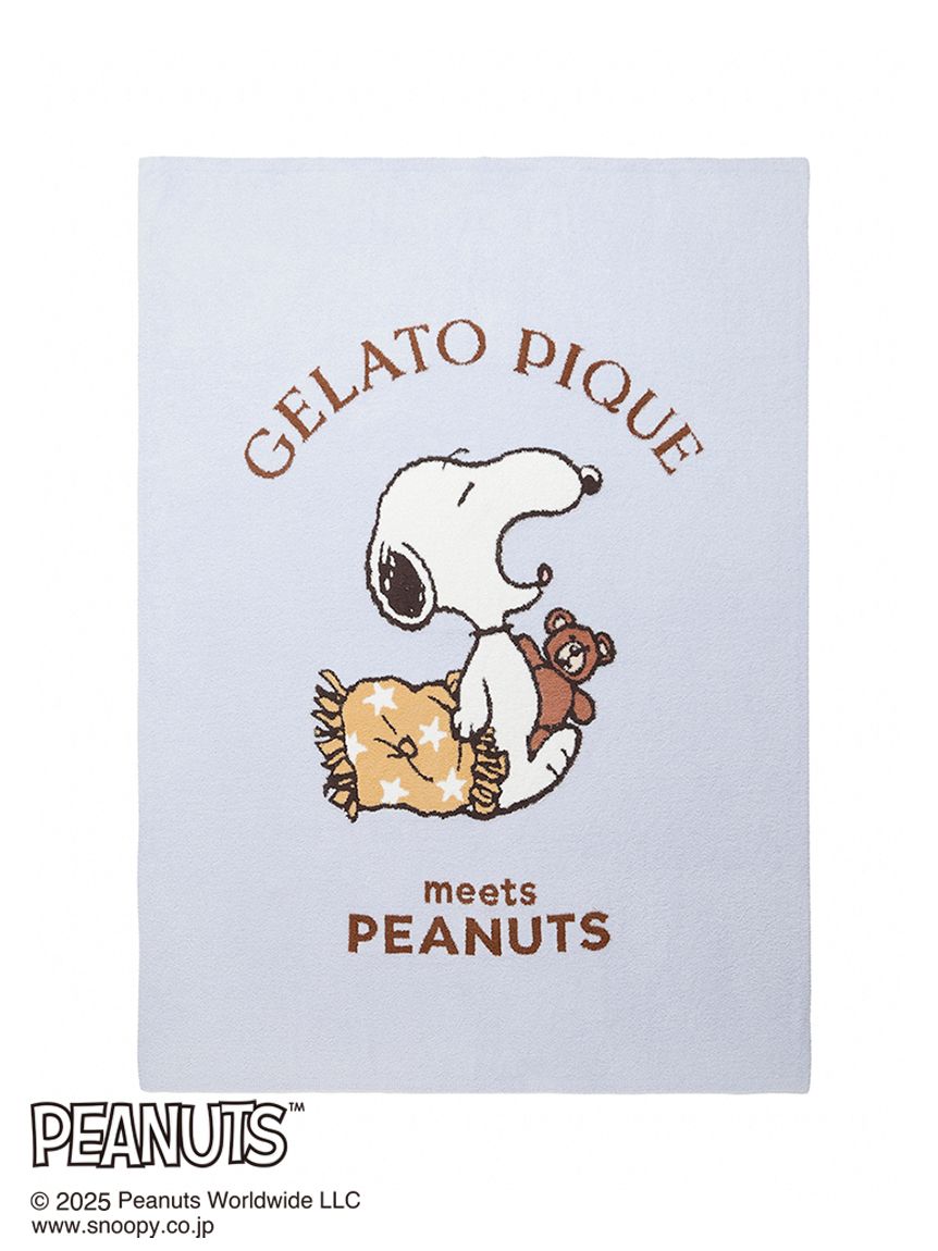 PEANUTS】オリジナルアート ジャガードマルチカバー(ブランケット