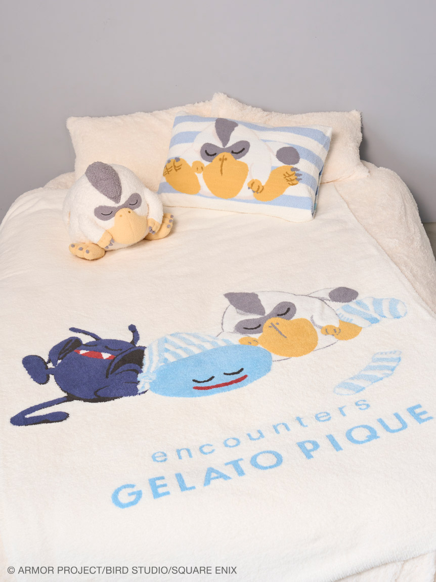 ジェラピケ　ドラクエ　ももんじゃ　おひるねクッション　ニットポーチ　ポーチ ドラゴンクエスト】【Sleep】ももんじゃおひるねクッション(クッション