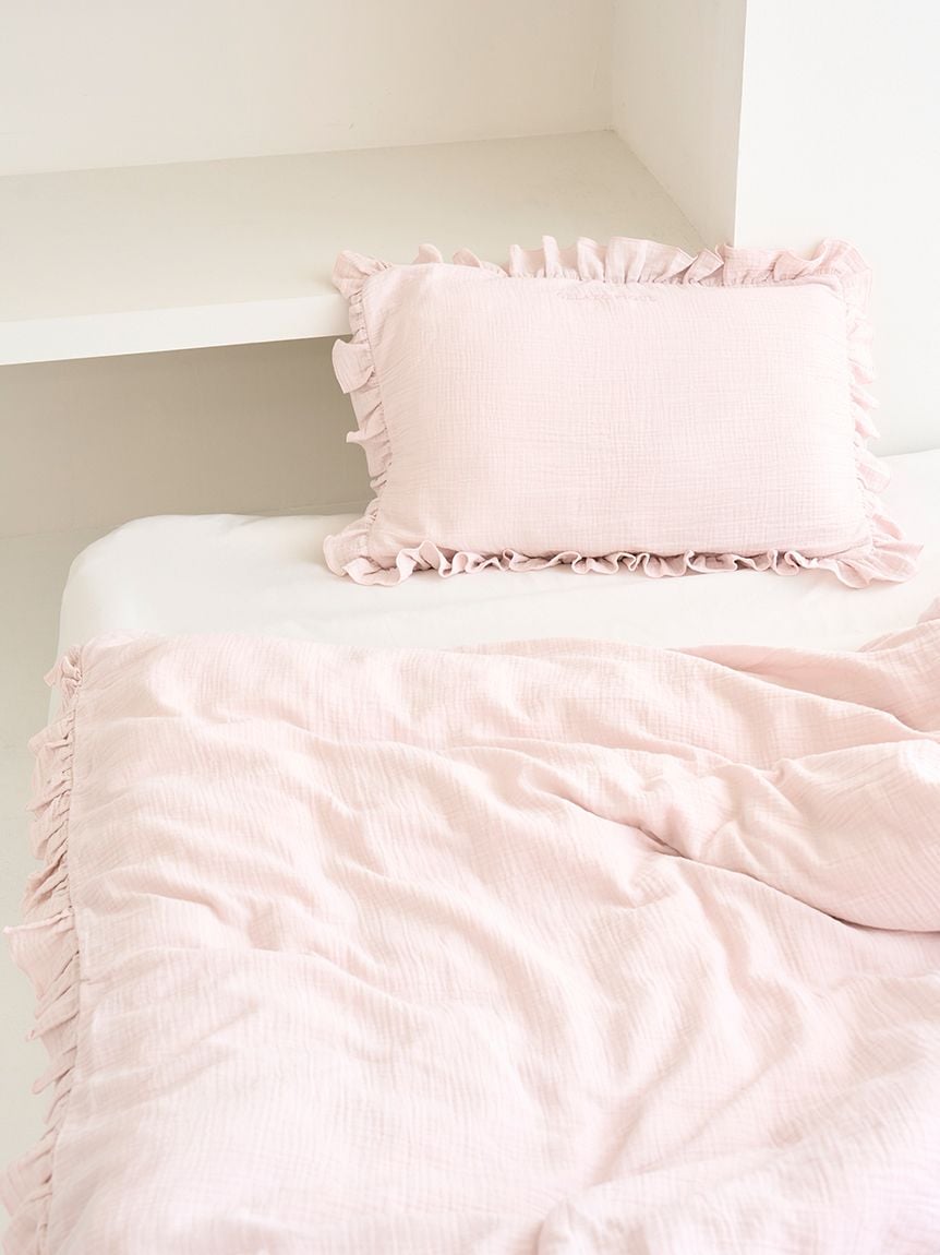 【新品】gelato pique Sleep 寝具4点セット ダブル Sleep】ダブルガーゼフリル2点セット（ダブル）（ベッドリネン