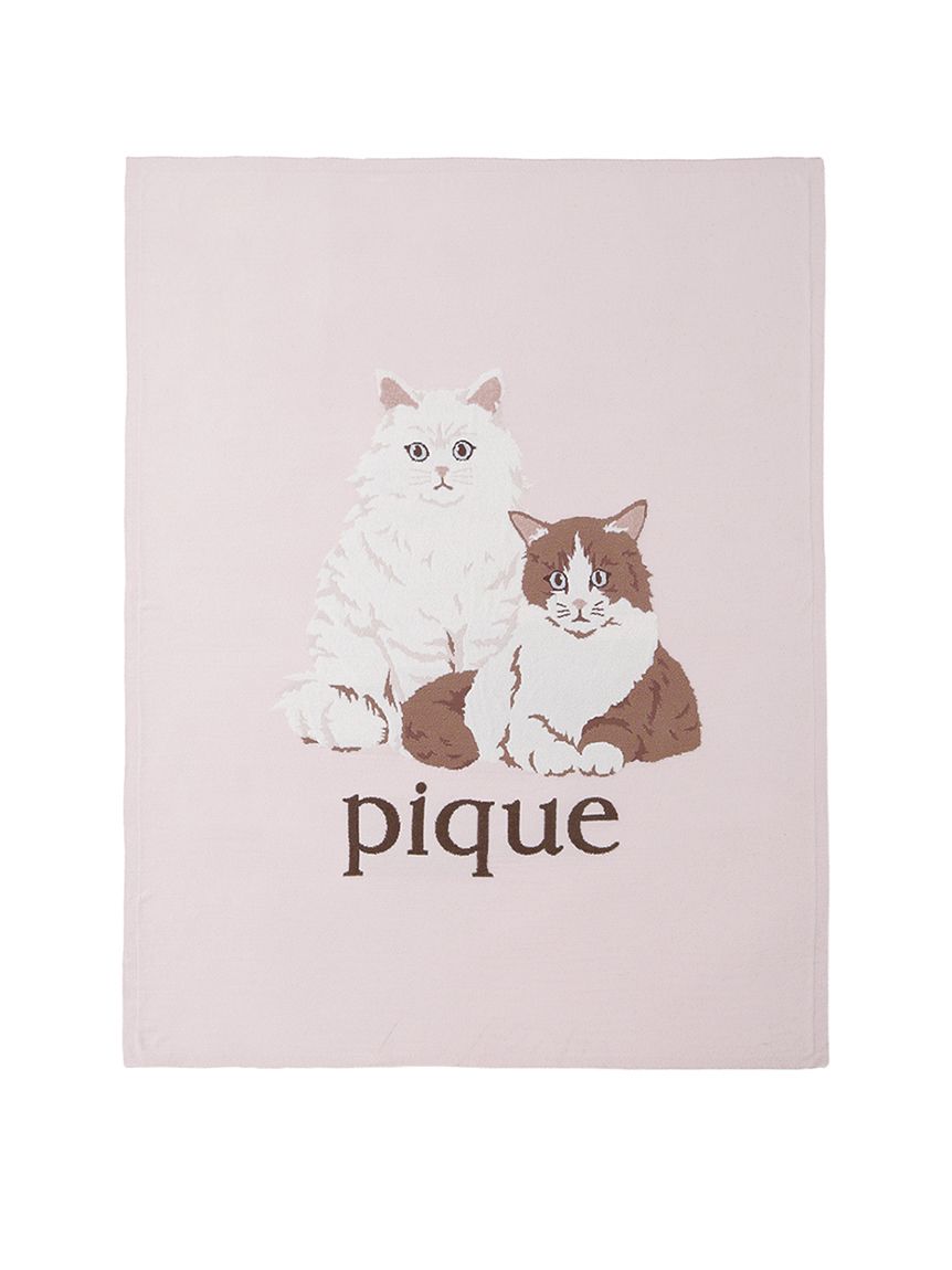 Sleep】エアリーモコキャットジャガードマルチカバー(ブランケット