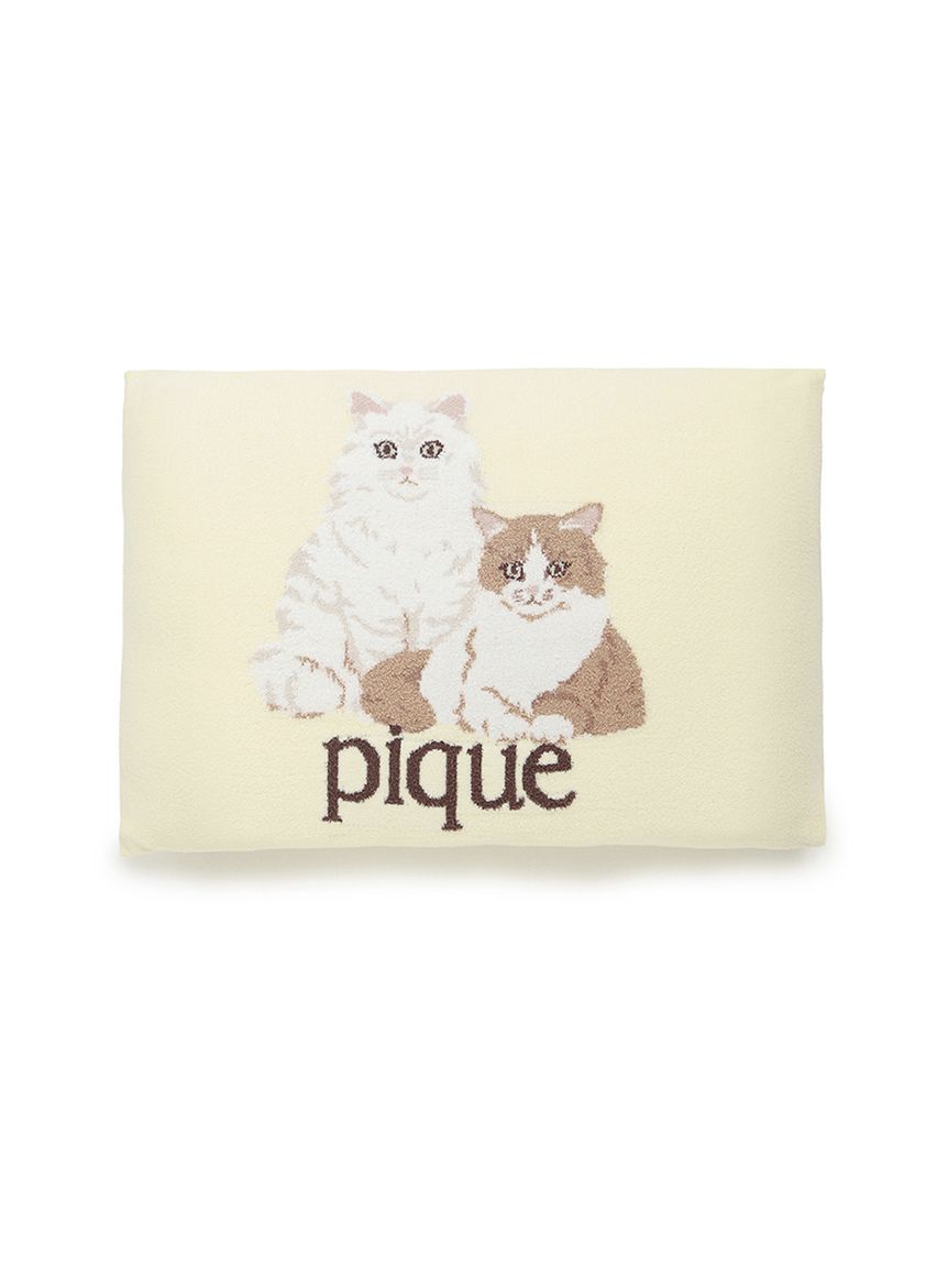 Sleep】エアリーモコキャットジャガードピローケース(枕カバー