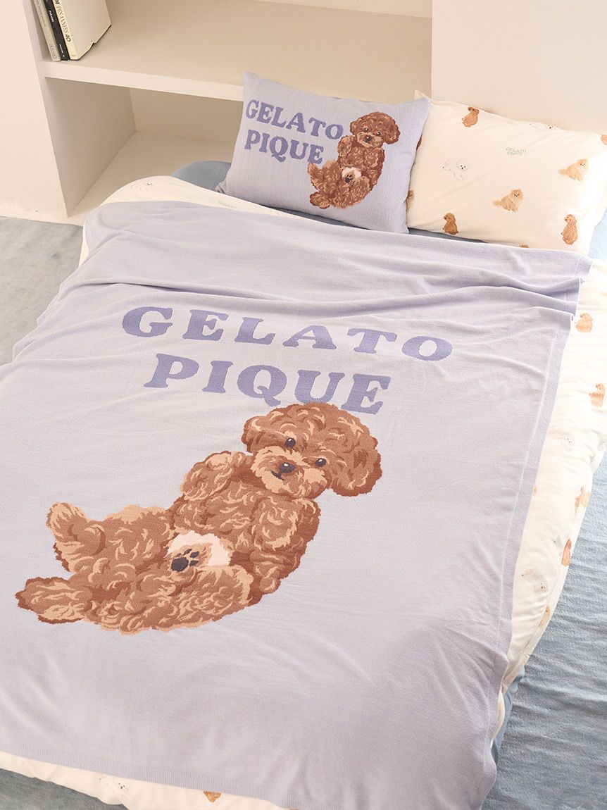 gelato pique ビジョンフリーゼ ブランケット 枕カバー セット Sleep】エアリーモコドッグジャガードピローケース(枕カバー)｜ルーム