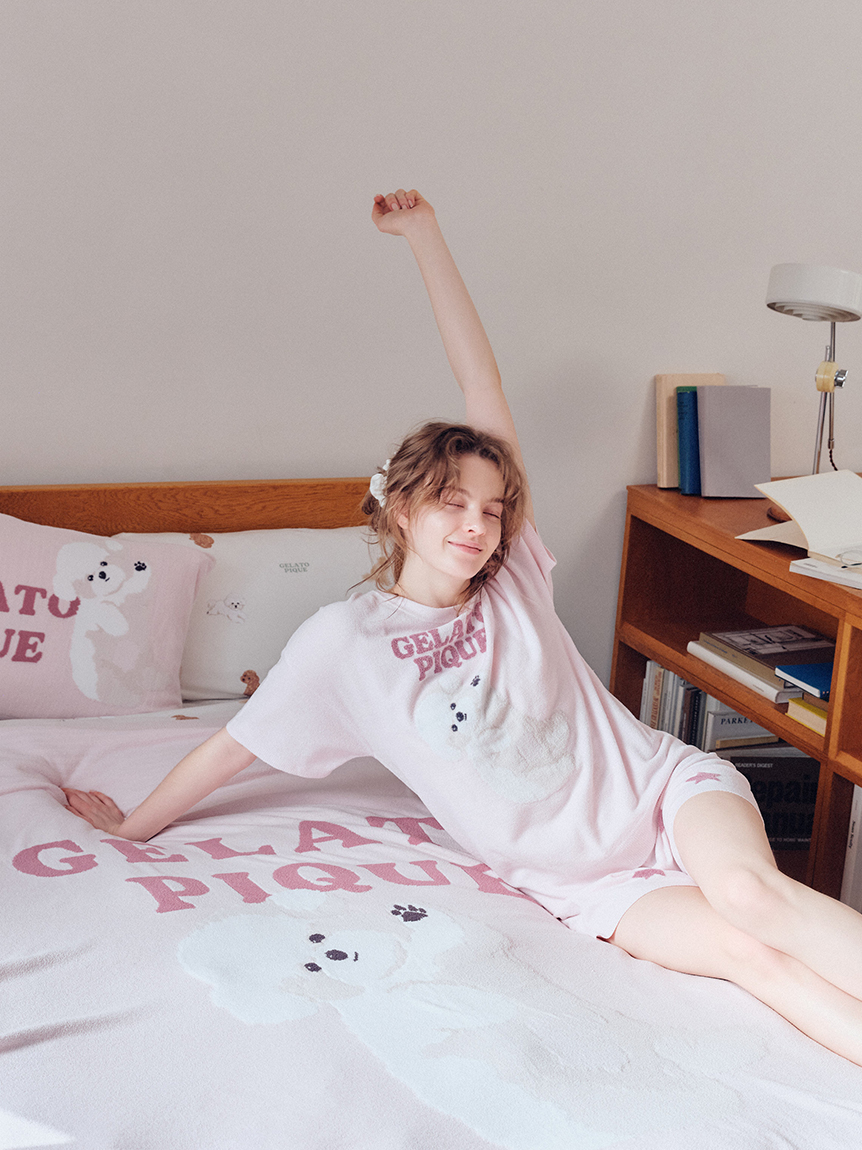 Sleep】エアリーモコドッグジャガードマルチカバー(ブランケット