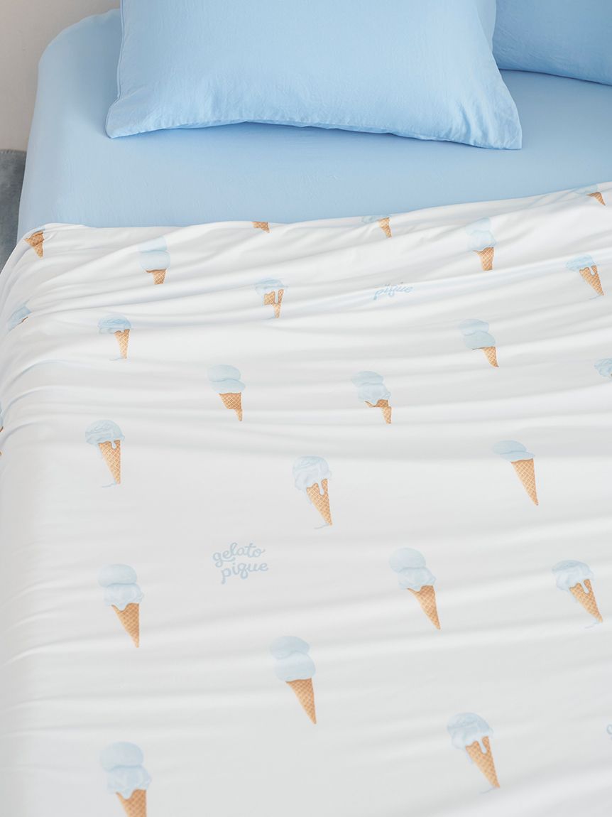gelato pique【Sleep】アイスショップ柄 タオルケット gelato pique Sleep ブランケット 「Sleep」ジェラートハーフケット