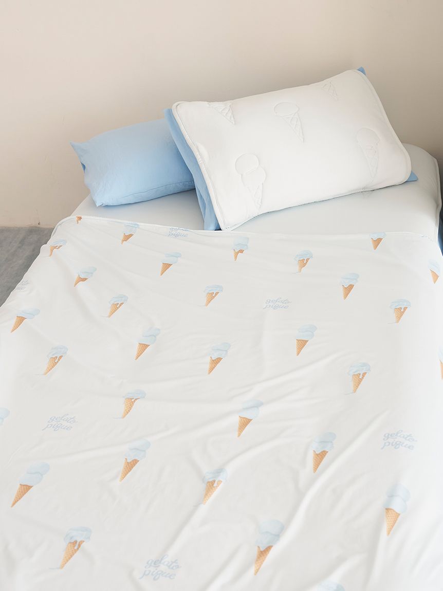 Sleep】【接触冷感】【抗菌防臭】アイス柄 リバーシブルケット