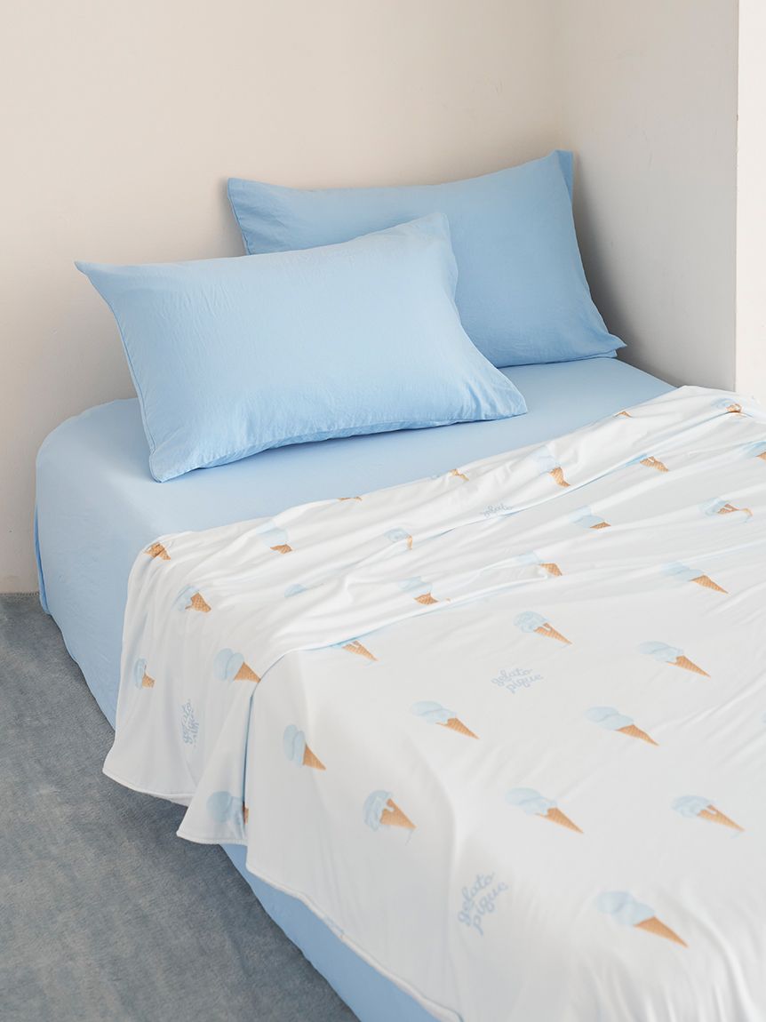 Sleep】【接触冷感】【抗菌防臭】アイス柄 リバーシブルケット