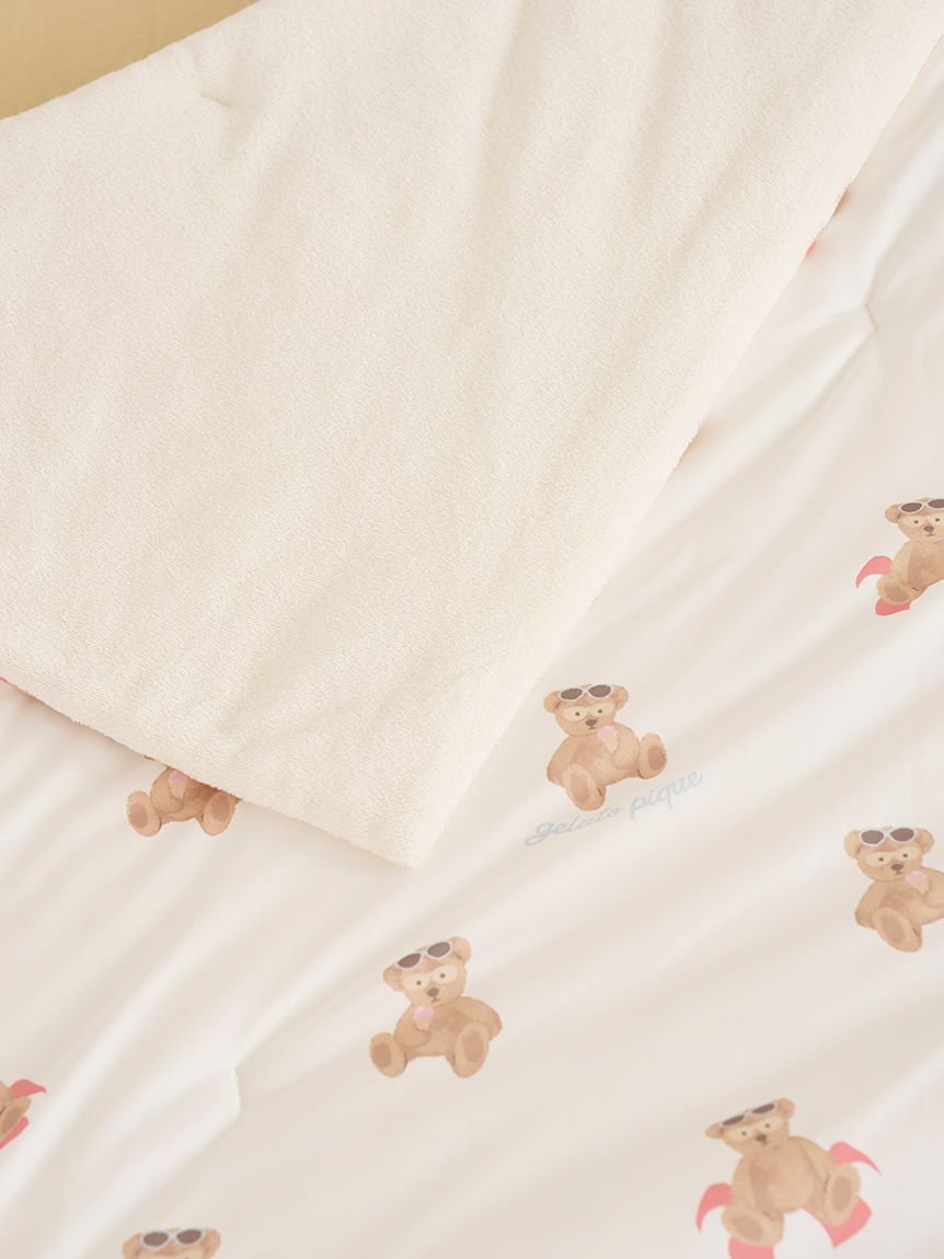 Sleep】【接触冷感】【抗菌防臭】サマーベア柄もちもちリバーシブル
