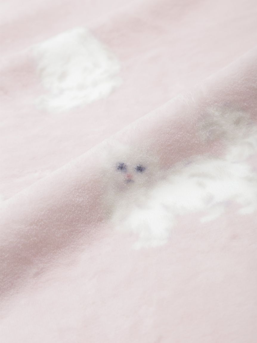 Sleep】CAT柄コットン毛布(ブランケット・タオルケット)｜ルームウェア
