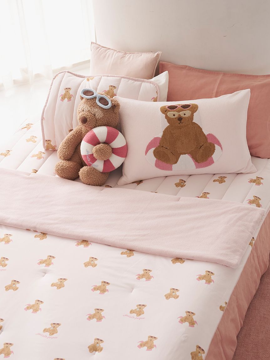 ジェラート ピケ Sleepベアジャガード マルチカバー&ピロケースセット gelato pique Sleep（ジェラートピケスリープ）の「【Sleep】3カラー