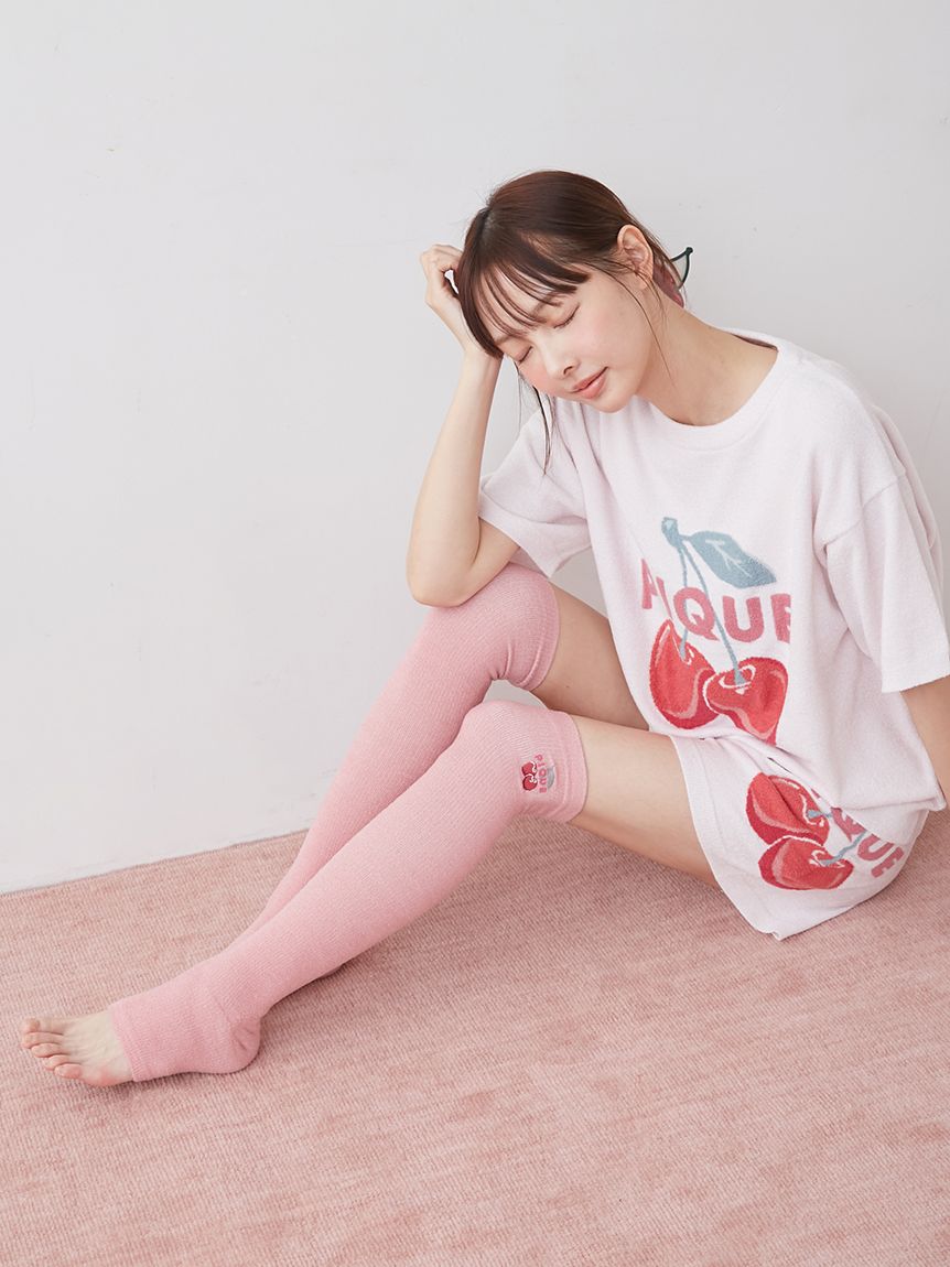 Sleep】フルーツ刺繍着圧ソックス(クッション・グッズ)｜ルームウェア