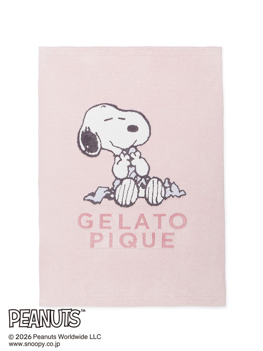 PEANUTS】【Sleep】スムーズィージャガードハーフケット(ブランケット