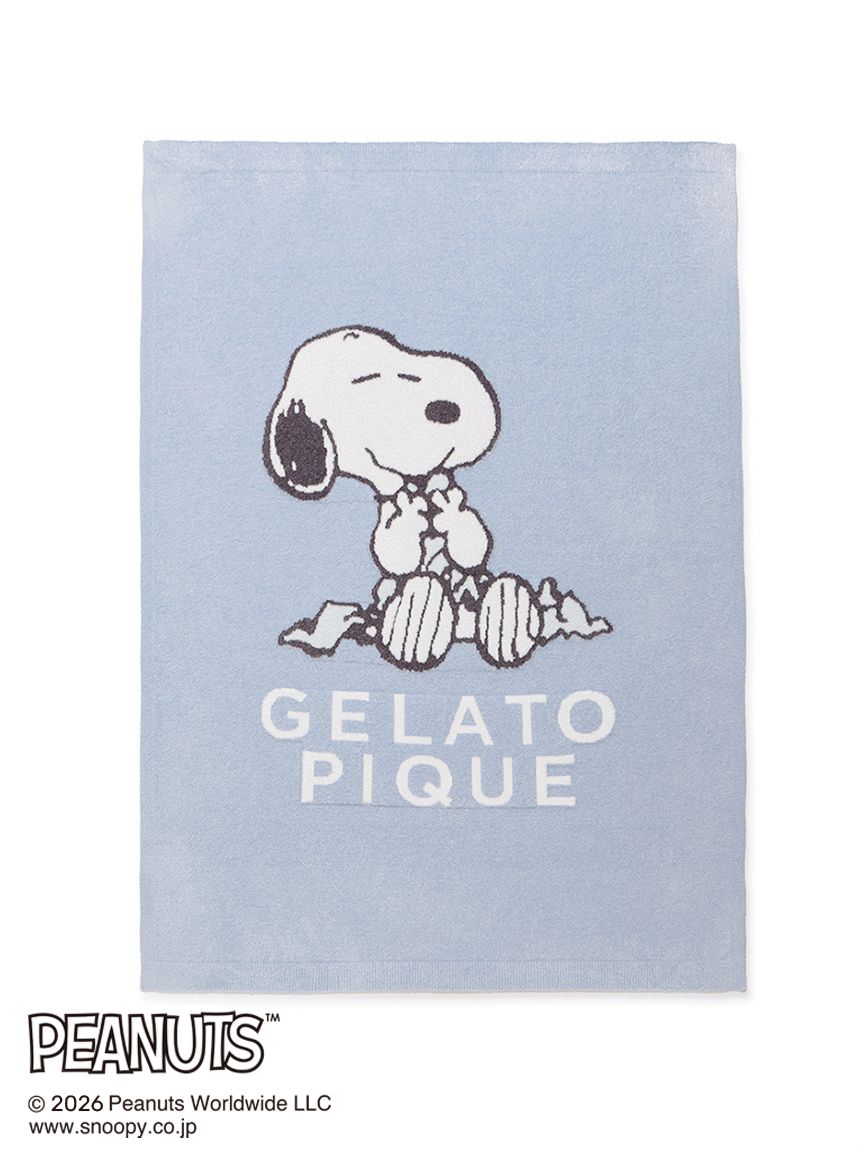 PEANUTS】【Sleep】スムーズィージャガードハーフケット(ブランケット