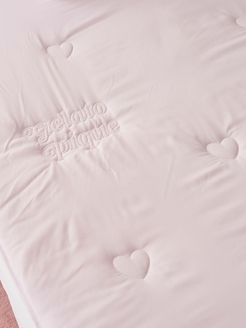 gelatopique sleep ハートキルト 敷きパッド ダブル Sleep】ハートロゴ 敷きパッド（ダブル）(ボックスシーツ・敷きパッド