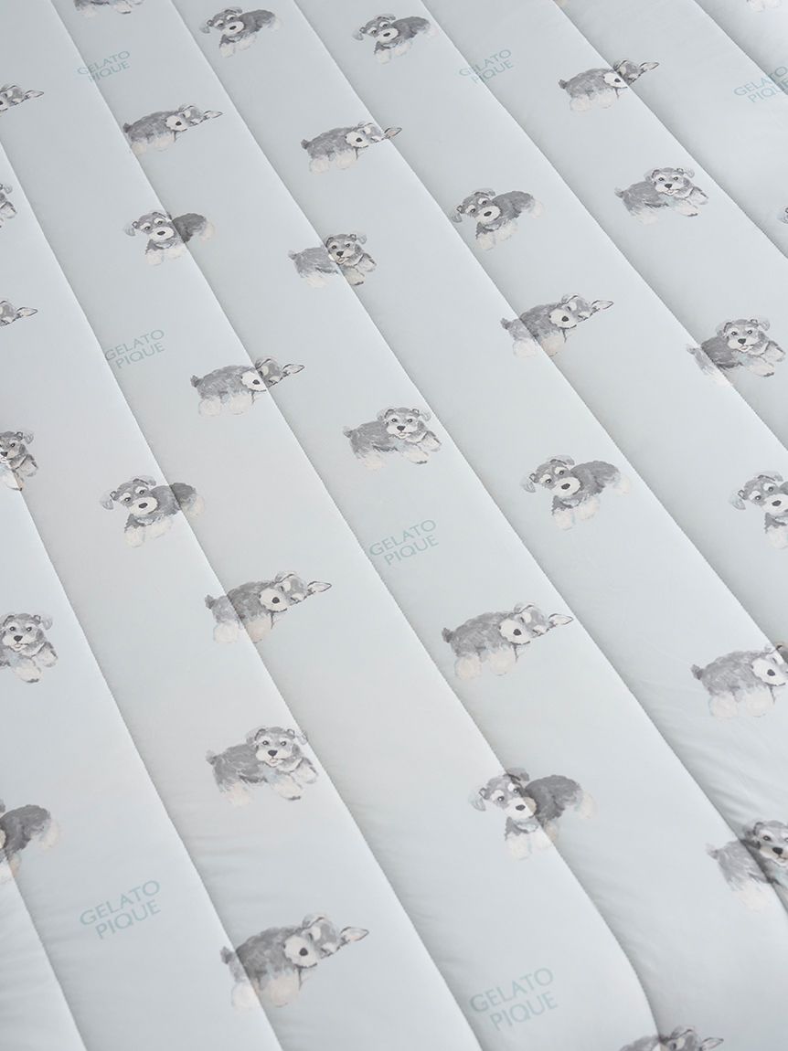 Sleep】【接触冷感】DOG柄敷きパッド（シングル）(ボックスシーツ