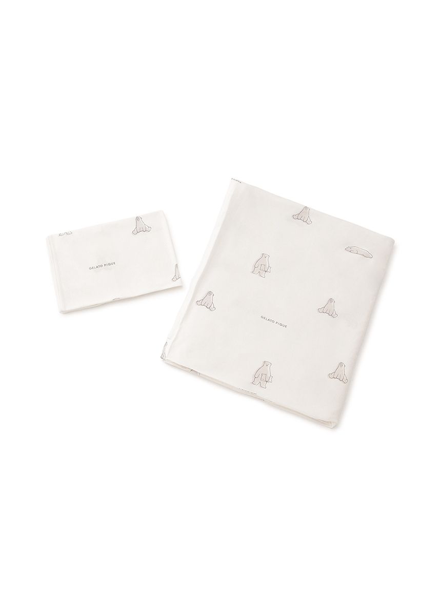 gelato pique sleep 2点　寝具セット シングル アイス柄 IFMC.】【Sleep】総柄プリント寝具2点セット（シングル）(寝具セット