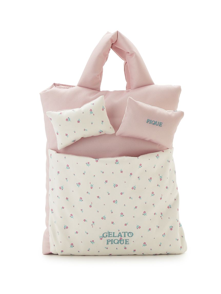 新品タグ付 ジェラートピケ バリエーションプリントベッドサイドポーチ Sleep】バリエーションプリントベッドサイドポーチ(クッション・グッズ