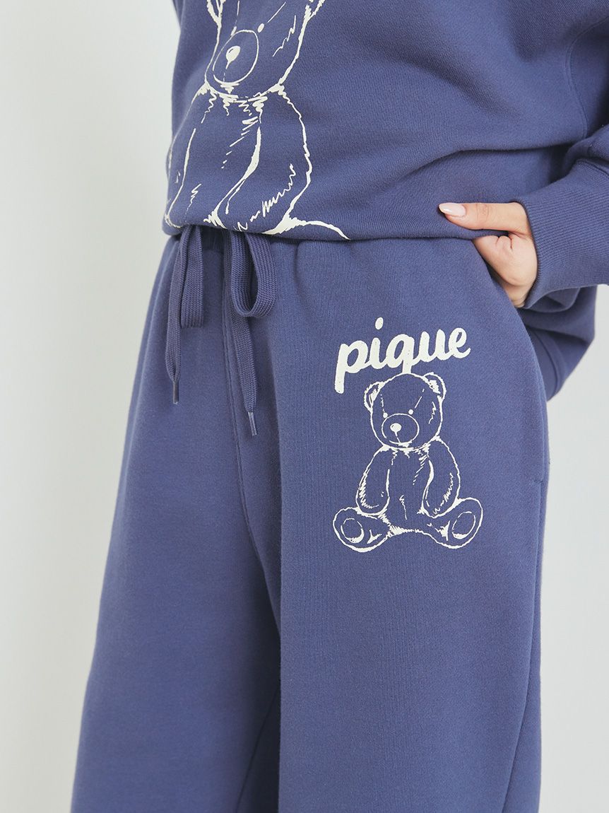 UNISEX】裏毛ワンポイントロングパンツ(ボトムス)｜ルームウェア