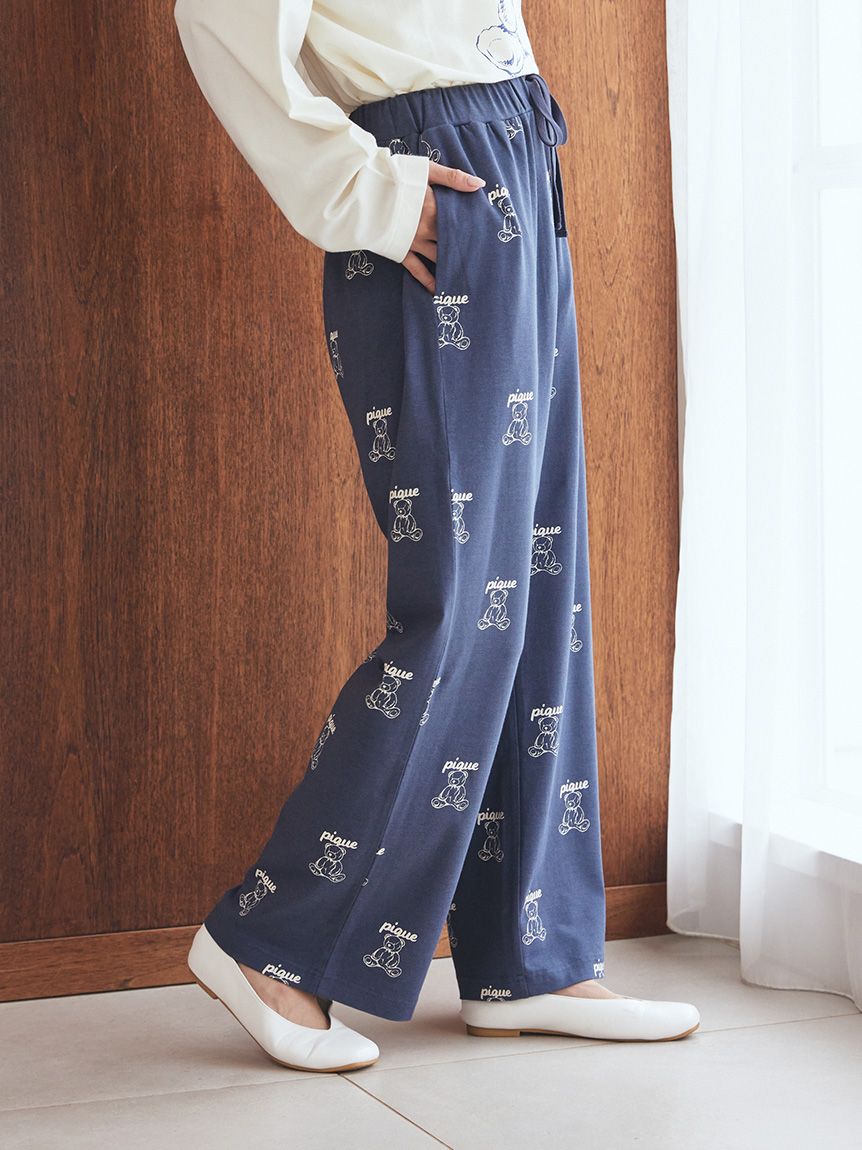 UNISEX】総柄ロングパンツ(ボトムス)｜ルームウェア・パジャマ通販の