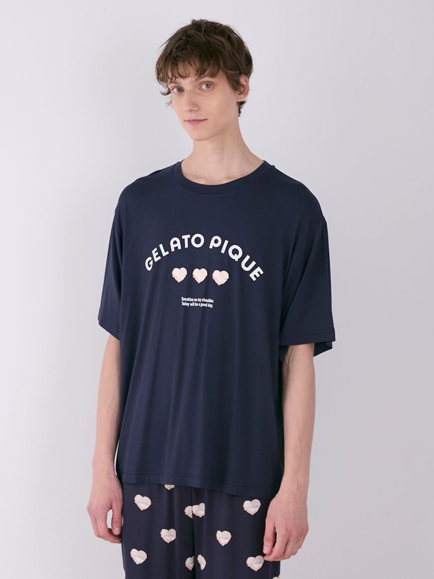 接触冷感】【UNISEX】ワンポイントTシャツ(トップス)｜ルームウェア・パジャマ通販のgelatopique（ジェラートピケ）公式サイト